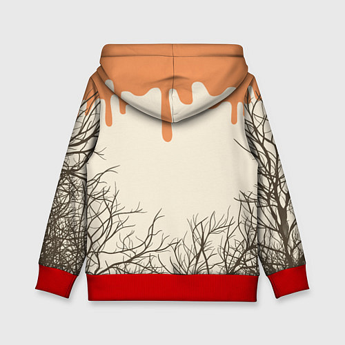 Детская толстовка Ведьма в шляпе / 3D-Красный – фото 2