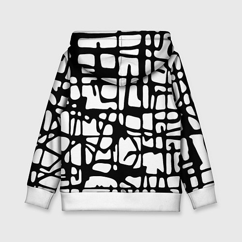 Детская толстовка Черно-Белый мотив Cantabrigiensia, подходящий для / 3D-Белый – фото 2