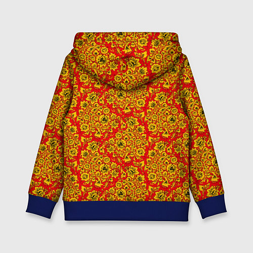 Детская толстовка Хохломские узоры / 3D-Синий – фото 2