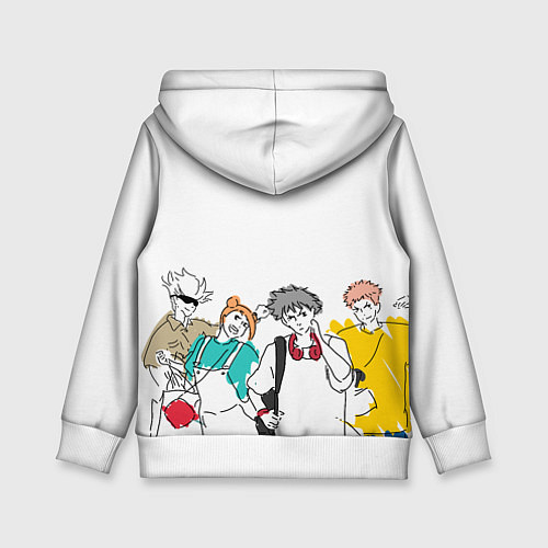 Детская толстовка Итадори Юдзи - Jujutsu Kaisen / 3D-Белый – фото 2