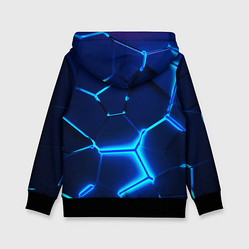Детская толстовка BMW LOGO 3Д ПЛИТЫ ГЕОМЕТРИЯ / 3D-Черный – фото 2