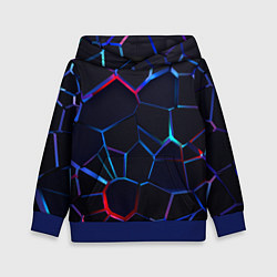 Детская толстовка Неоновые 3D плиты Неоновые плиты