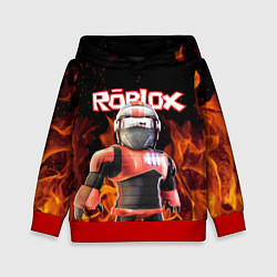 Толстовка-худи детская ROBLOX FIRE РОБЛОКС ОГОНЬ ПОЖАРНЫЙ, цвет: 3D-красный