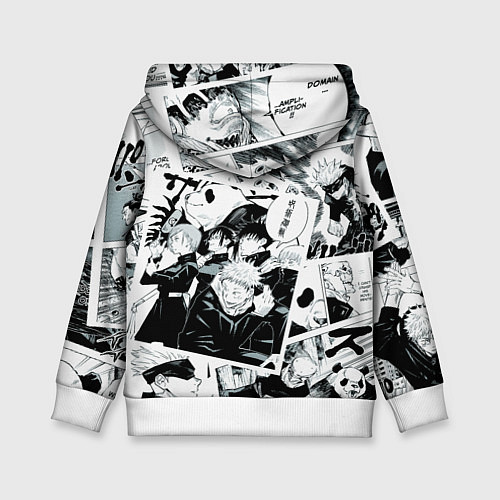 Детская толстовка Магическая битва Jujutsu Kaisen манга / 3D-Белый – фото 2