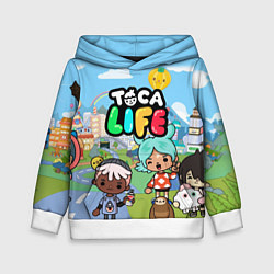 Толстовка-худи детская Toca Life, цвет: 3D-белый