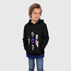 Толстовка-худи детская Depeche mode band, цвет: 3D-синий — фото 2