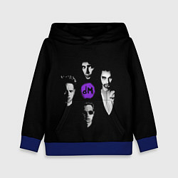 Толстовка-худи детская Depeche mode band, цвет: 3D-синий