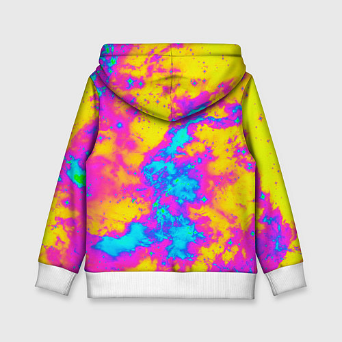 Детская толстовка Яркая абстракция космических красок / 3D-Белый – фото 2