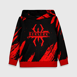 Толстовка-худи детская Берсерк - Berserk, цвет: 3D-красный