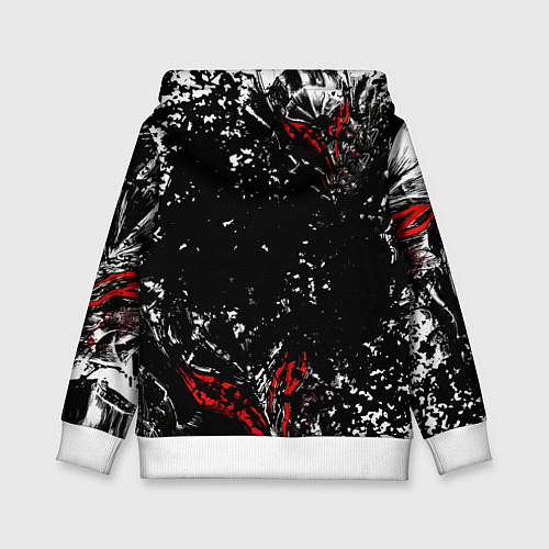 Детская толстовка Берсерк Черная маска / 3D-Белый – фото 2