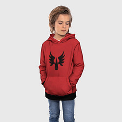 Толстовка-худи детская Кровавые ангелы цвет легиона 9, цвет: 3D-черный — фото 2