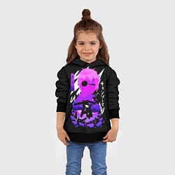 Толстовка-худи детская Chainsaw Man: Человек-бензопила, цвет: 3D-черный — фото 2