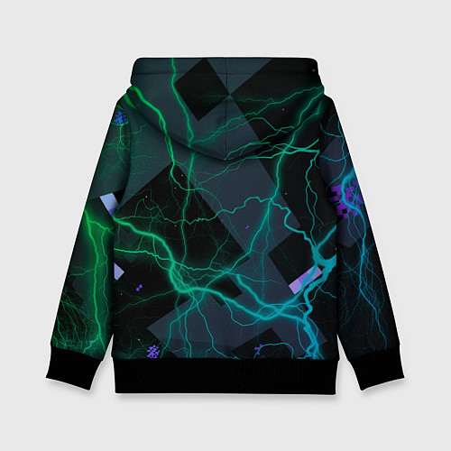 Детская толстовка Молнии Майнкрафт / 3D-Черный – фото 2