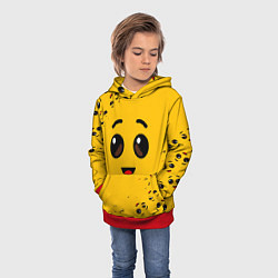 Толстовка-худи детская FORTNITE BANANA FACE ФОРТНАЙТ БАНАН, цвет: 3D-красный — фото 2