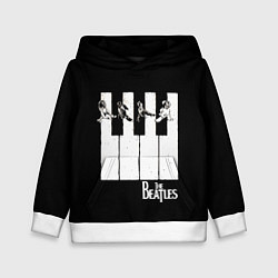 Толстовка-худи детская THE BEATLES ЗНАМЕНИТАЯ КАРТИНКА, цвет: 3D-белый