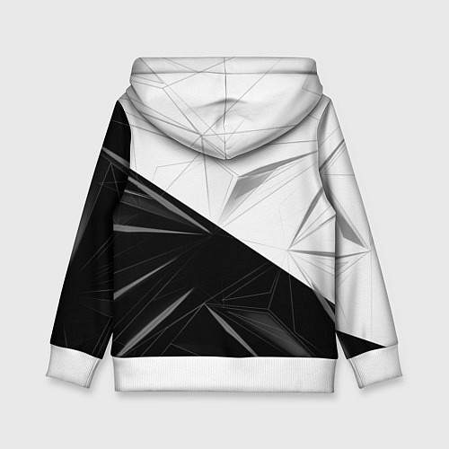 Детская толстовка MERCEDES-BENZ МЕРСЕДЕС-БЕНЗ BLACK AND WHITE / 3D-Белый – фото 2