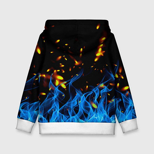 Детская толстовка Poppy Playtime: Blue Fire / 3D-Белый – фото 2