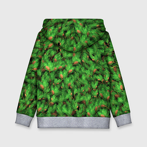 Детская толстовка Ёлки-иголки / 3D-Меланж – фото 2