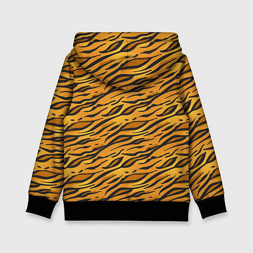 Детская толстовка Тигровый Окрас Tiger / 3D-Черный – фото 2