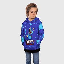 Толстовка-худи детская Poppy Playtime, цвет: 3D-черный — фото 2