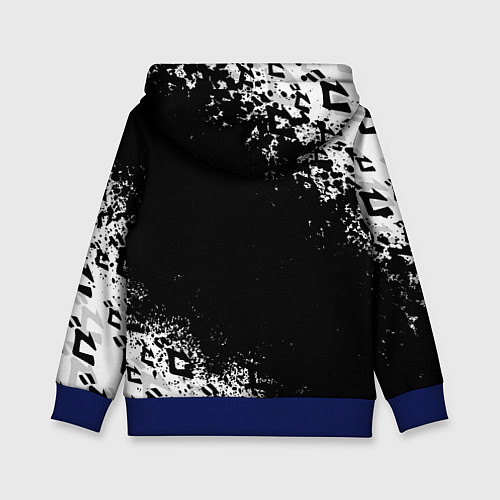 Детская толстовка JOJOS BIZARRE ADVENTURE БРЫЗГИ КРАСОК СИМВОЛЫ / 3D-Синий – фото 2