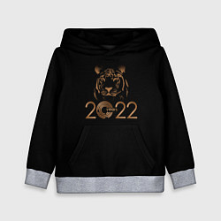 Толстовка-худи детская 2022 Tiger Bronze Theme, цвет: 3D-меланж