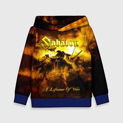 Толстовка-худи детская A Lifetime of War - Sabaton, цвет: 3D-синий