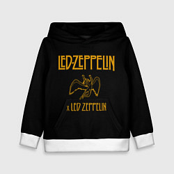 Толстовка-худи детская Led Zeppelin x Led Zeppelin, цвет: 3D-белый