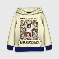 Толстовка-худи детская Led Zeppelin - Texas International Pop Festival 19, цвет: 3D-синий