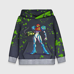 Детская толстовка Green Blood Metroid Dread