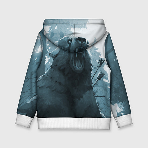 Детская толстовка The Long Dark медведь / 3D-Белый – фото 2