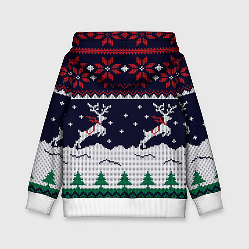 Детская толстовка СВИТЕР С ОЛЕНЯМИ DEER SWEATER / 3D-Белый – фото 2