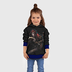 Толстовка-худи детская The Grim Buffoon, цвет: 3D-синий — фото 2