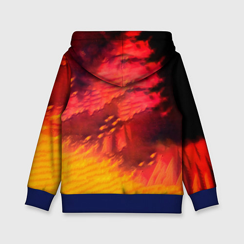 Детская толстовка Крещение огнём - Ария / 3D-Синий – фото 2