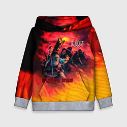 Толстовка-худи детская Крещение огнём - Ария, цвет: 3D-меланж