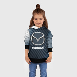 Толстовка-худи детская MAZDA 6 - Карбон, цвет: 3D-черный — фото 2