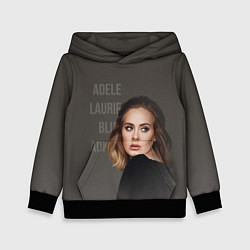 Толстовка-худи детская Взгляд Адель, цвет: 3D-черный