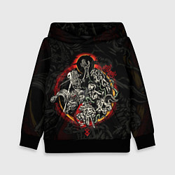 Толстовка-худи детская ГЕРОЙ АНИМЕ БЕРСЕРК BERSERK, цвет: 3D-черный