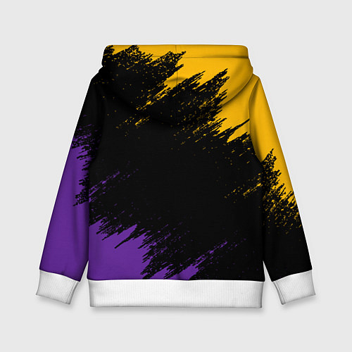 Детская толстовка LAKERS БРЫЗГИ КРАСОК / 3D-Белый – фото 2