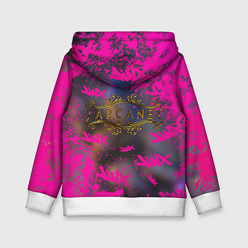 Детская толстовка Jinx v2 Arcane LoL / 3D-Белый – фото 2
