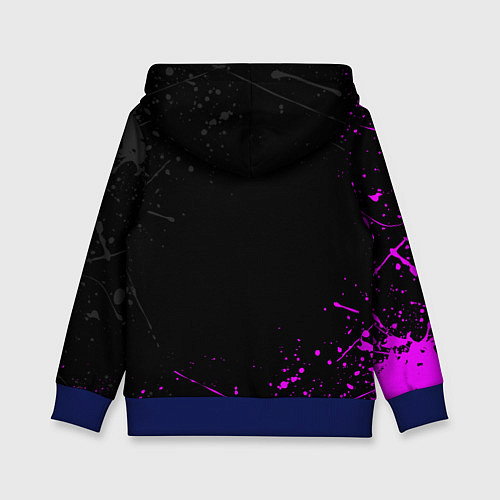 Детская толстовка MINECRAFT ЭНДЕРМЕН ЛИЦО, БРЫЗГИ КРАСОК / 3D-Синий – фото 2