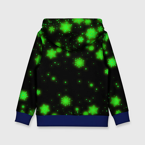 Детская толстовка НОВОГОДНИЙ MINECRAFT ГЕРОИ ИГРЫ / 3D-Синий – фото 2