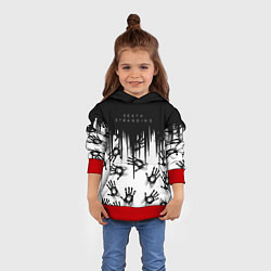 Толстовка-худи детская Death Stranding Отпечаток ладони, цвет: 3D-красный — фото 2