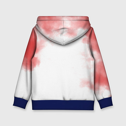 Детская толстовка Сайтама красный дым One Punch-Man / 3D-Синий – фото 2