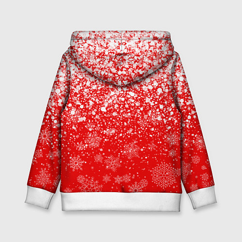 Детская толстовка НОВОГОДНИЙ МАЙНКРАФТ, НОВЫЙ ГОД 2022, / 3D-Белый – фото 2