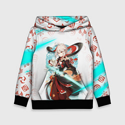 Толстовка-худи детская КАДЗУХА ГЕРОЙ ГЕНШИН ИМПАКТ GENSHIN IMPACT NEON, цвет: 3D-черный