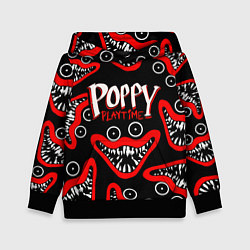 Толстовка-худи детская Poppy Playtime Huggy Wuggy Smile, цвет: 3D-черный