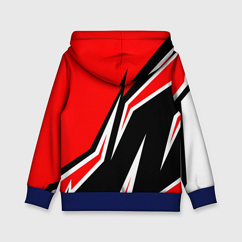 Детская толстовка TESLA MOTORS RED LINE ТЕСЛА / 3D-Синий – фото 2