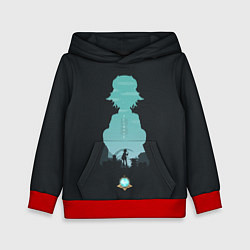 Толстовка-худи детская SUCROSE САХАРОЗА ГЕНШИН ИМПАКТ, цвет: 3D-красный