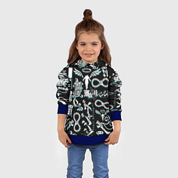 Толстовка-худи детская ТОКИЙСКИЕ МСТИТЕЛИ ГЛИТЧ, GLITCH, цвет: 3D-синий — фото 2